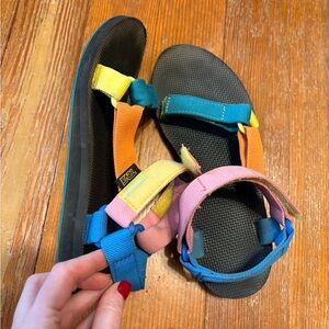 Multicolor Teva sandals